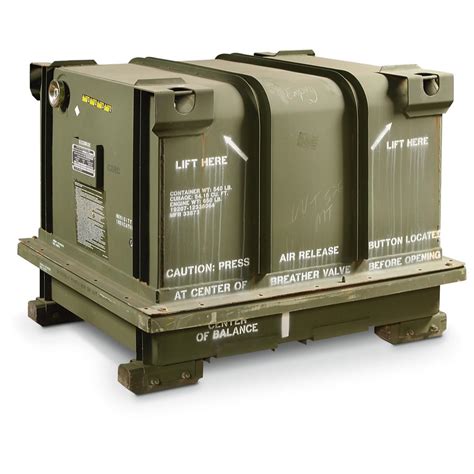 u.s government crate motor metal shipping box|us military surplus storage containers.